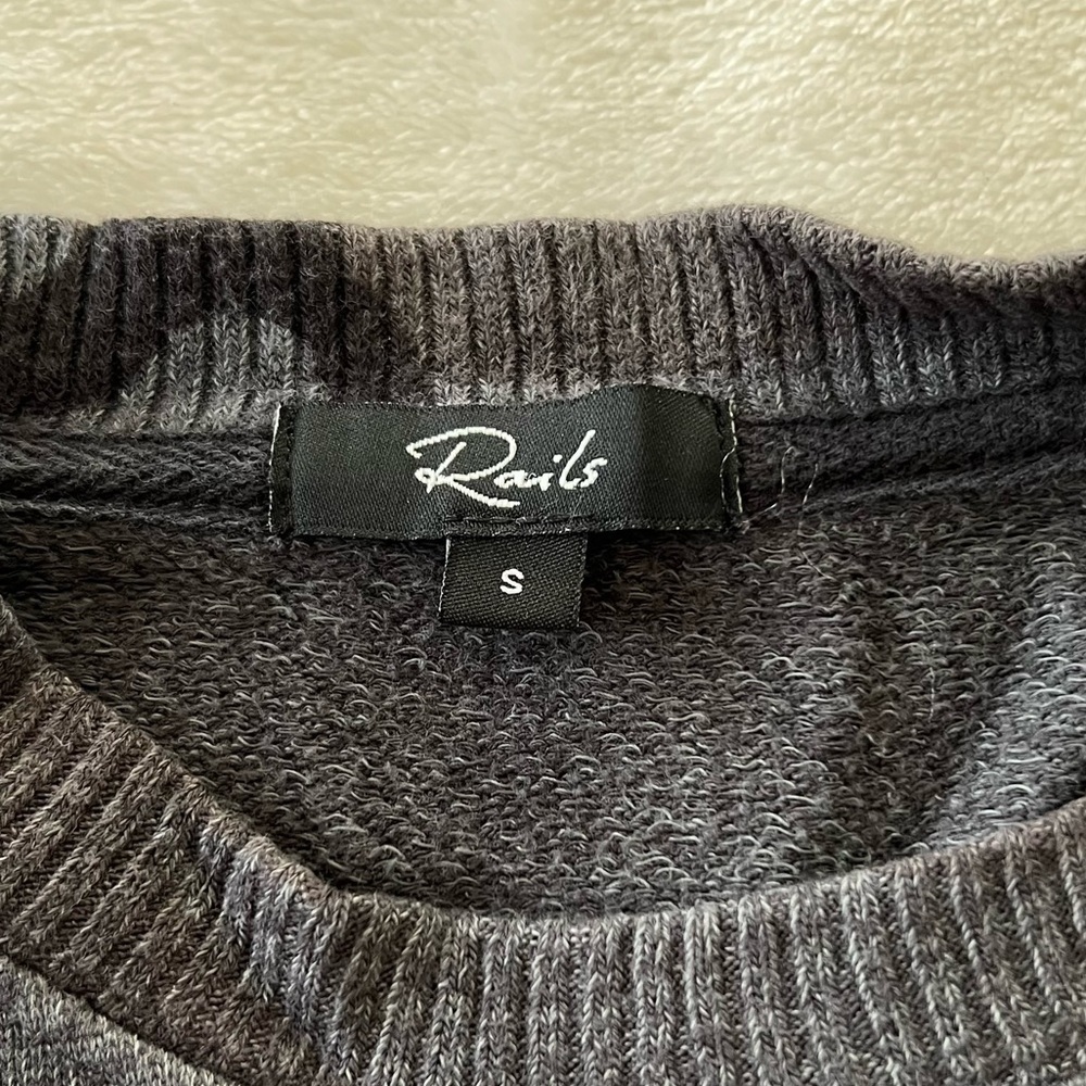 Revolve Rails Ramona Iron Camo Crewneck Sweatshirt Sweater Small - Picture 6 of 8